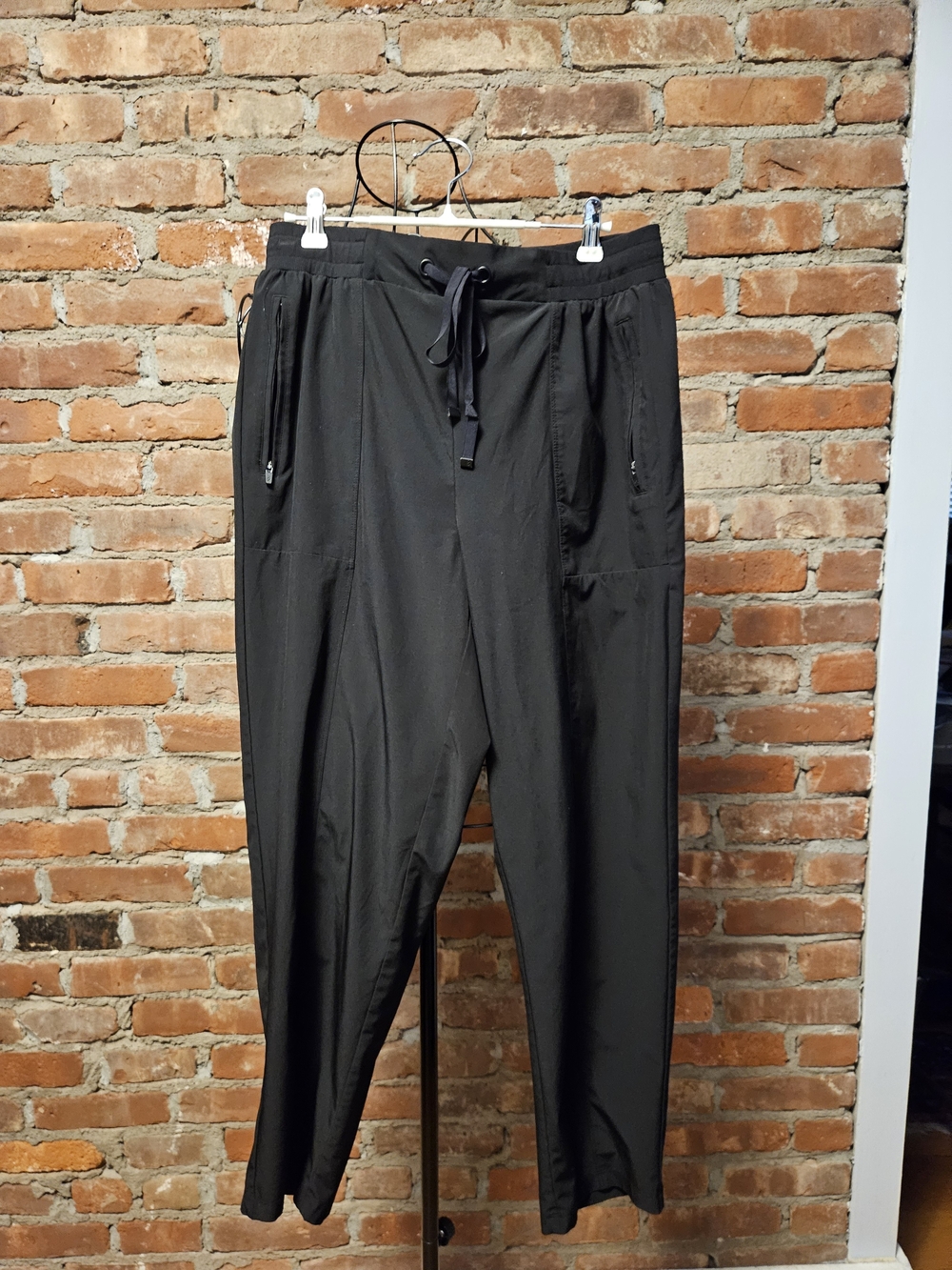 Lou & Grey Black Drawstring Zip-Pocket Joggers